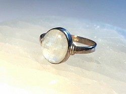 Bague argent 925 Pierre de lune (taille 59)-40€