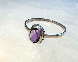 Bague améthyste-Argent 925 (taille US 6)-19,90€